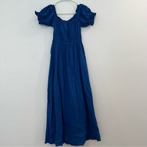 H&M Vibrant Blue Cotton Dress